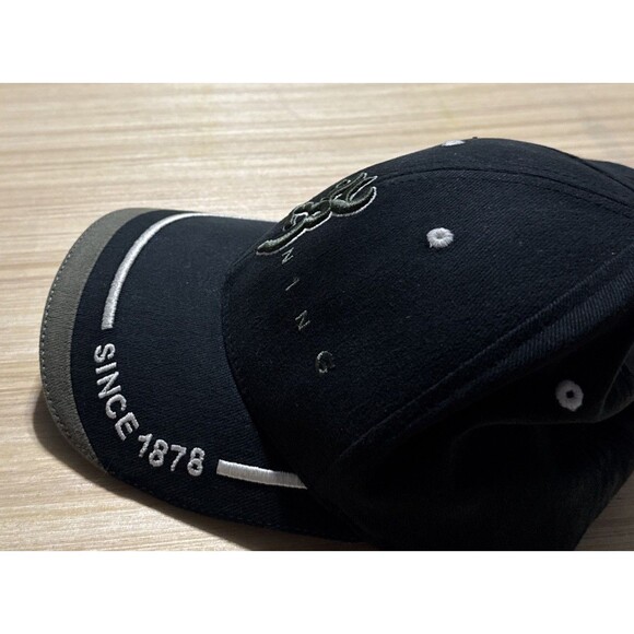 Browning Black & Army Green Embroidery Deer Hat Cap Size L-XL Hunting Grandpa - Picture 9 of 9